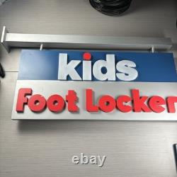 Kids Footlocker Store Display Sign Metal Wood 34x16 Sneaker Head Hypebeast