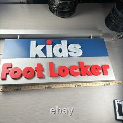 Kids Footlocker Store Display Sign Metal Wood 34x16 Sneaker Head Hypebeast