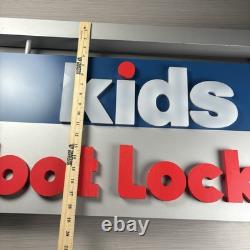 Kids Footlocker Store Display Sign Metal Wood 34x16 Sneaker Head Hypebeast