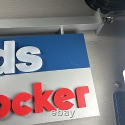 Kids Footlocker Store Display Sign Metal Wood 34x16 Sneaker Head Hypebeast