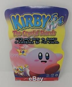 Kirby Nintendo 64 N64 Store Display Standee Promo Promotional Display Sign VTG