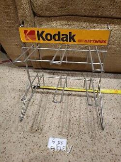 Kodak Batteries Camera store Display Sign Rack Shelf Advertising Vintage 6b5