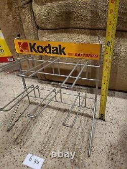 Kodak Batteries Camera store Display Sign Rack Shelf Advertising Vintage 6b5