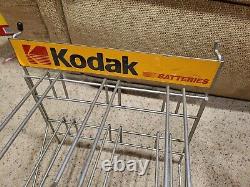 Kodak Batteries Camera store Display Sign Rack Shelf Advertising Vintage 6b5