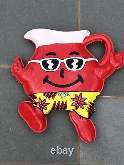 Kool Aid Man 20 Plastic 3-D 2-Piece Advertising Sign Store Display Vintage