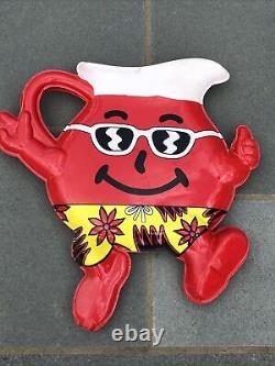 Kool Aid Man 20 Plastic 3-D 2-Piece Advertising Sign Store Display Vintage