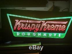 Krispy Kreme Doughnuts Double Sided Electric Light Up Sign Store Display