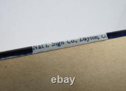 LA FLOR DE ERB 10c CIGAR Antique Embossed Tin Store Display Ad Sign Nat'l Co O