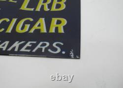 LA FLOR DE ERB 10c CIGAR Antique Embossed Tin Store Display Ad Sign Nat'l Co O