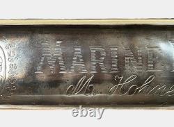 LARGE Hanging M. HOHNER Marine Band Harmonica Store Display Sign 24 x 6