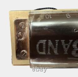 LARGE Hanging M. HOHNER Marine Band Harmonica Store Display Sign 24 x 6