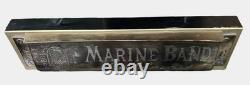 LARGE Hanging M. HOHNER Marine Band Harmonica Store Display Sign 24 x 6