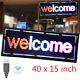 LED 3-color Store Bar Sign Scrolling Message Display Banner Board 40 X 15 INCH