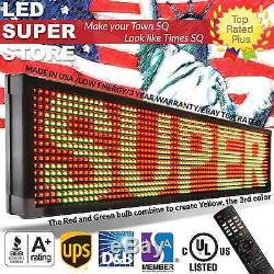 LED SUPER STORE 3COL/RGY/IR 28x78 Programmable Scrolling EMC Display MSG Sign