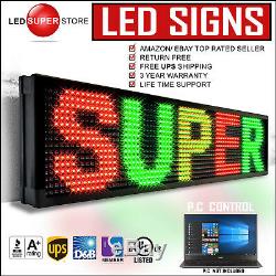 LED SUPER STORE 3COL/RGY/PC 40x78 Programmable Scrolling EMC Display MSG Sign