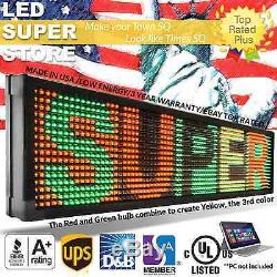 LED SUPER STORE 3COL/RGY/PC 40x78 Programmable Scrolling EMC Display MSG Sign