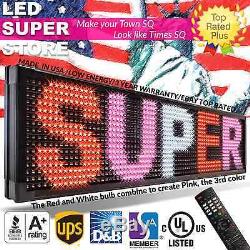 LED SUPER STORE 3COL/RWP/IR 15x91 Programmable Scrolling EMC Display MSG Sign