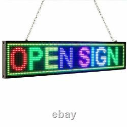 LED Sign WiFi RGB Programmable Scrolling Message Display Board 50CM Waterproof