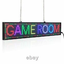 LED Sign WiFi RGB Programmable Scrolling Message Display Board 50CM Waterproof