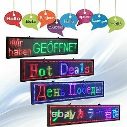 LED Sign WiFi RGB Programmable Scrolling Message Display Board 50CM Waterproof