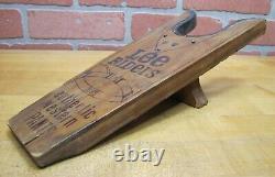 LEE RIDERS AUTHENTIC WESTERN PANTS Old Advertising Boot Jack Sign Store Display