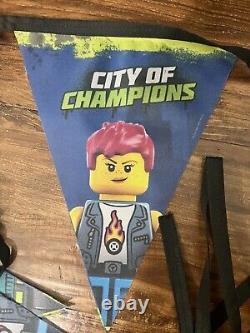 LEGO City Of Champions 16' Long Bunting Rare Store Display Signs Rocket Racer