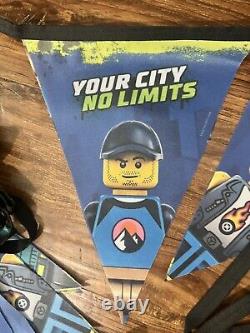 LEGO City Of Champions 16' Long Bunting Rare Store Display Signs Rocket Racer