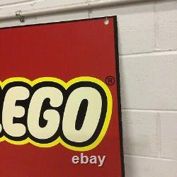 LEGO Red Square Logo Store Display Sign Toys R Us 28X28 Foam Board SHELF 1