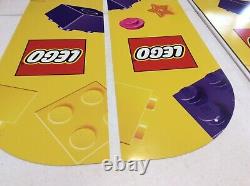 LEGO TRU Exclusive Retail Store Display Signs 48x10 Geoffrey Giraffe Dbl Sided