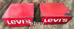 LEVIS vintage couple Retail Store Display sign rare collectibles metal