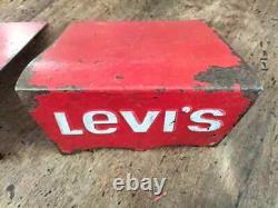 LEVIS vintage couple Retail Store Display sign rare collectibles metal