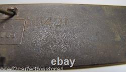 LITTLE'S GOOD GLOVES Antique Brass Store Display Sign TORREY RB WORKS BATH MAINE