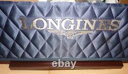 LONGINES Logo Watch Store Dealer Advertisement Display Sign Board, 17.25x6.5