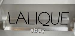 Lalique Frosted Store Display Sign