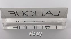 Lalique Frosted Store Display Sign