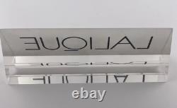 Lalique Frosted Store Display Sign
