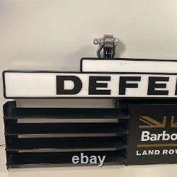 Land Rover Defender Barbour Grill Advertising Store Display Sign 62 X 21cm