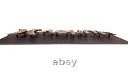 Large 31 HURLEY Wood Base Single Side 3D Store Logo Display Sign