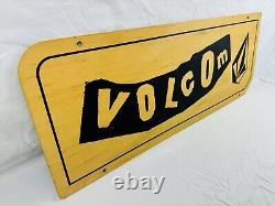 Large 31 VOLCOM Skate Surf Wooden Hanging Double Sided Store Logo Display Sign