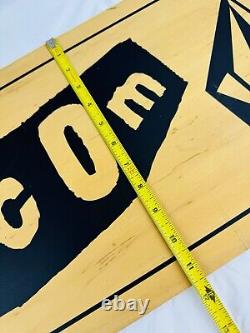 Large 31 VOLCOM Skate Surf Wooden Hanging Double Sided Store Logo Display Sign