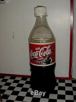 Large 5 ft. 5 In. Vintage Coca Cola Cooler Ice Chest Coke Bottle Store Display