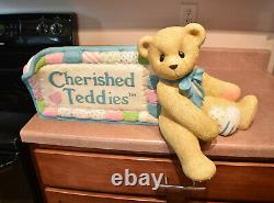 Large Cherished Teddies 25 Counter Display Store Sign Enesco Rare Collectible