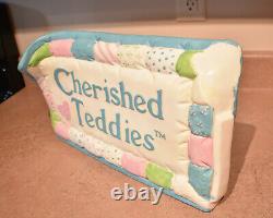 Large Cherished Teddies 25 Counter Display Store Sign Enesco Rare Collectible