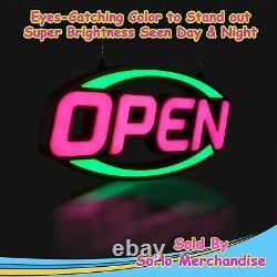 Large LED Open Sign Neon Bright Store Display for Restaurant Pub Shop Business