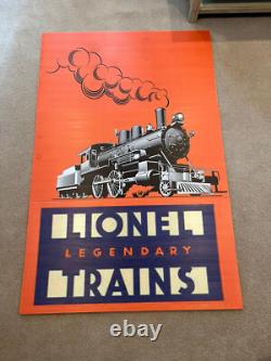 Large Lionel Legendary Trains Hardware Store Display Sign 60 x 39 3 Sections