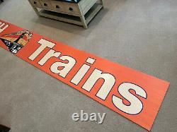 Large MTH Hardware Store Train Display Sign 13 Feet x 20 4 Sections