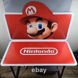 Large Nintendo & Mario Store Display Signs Unpunched & Authentic Approx 4' Wide