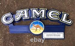 Large Plastic Camel Cigarettes Store Display Advertising Hanging Sign Vintage