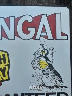 Large Vintage 1970s Bengal Roach Spray Store Display Sign Advertisement Rare