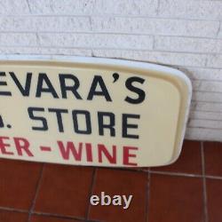 Large Vintage Store Display Sign PKG Store Beer Wine